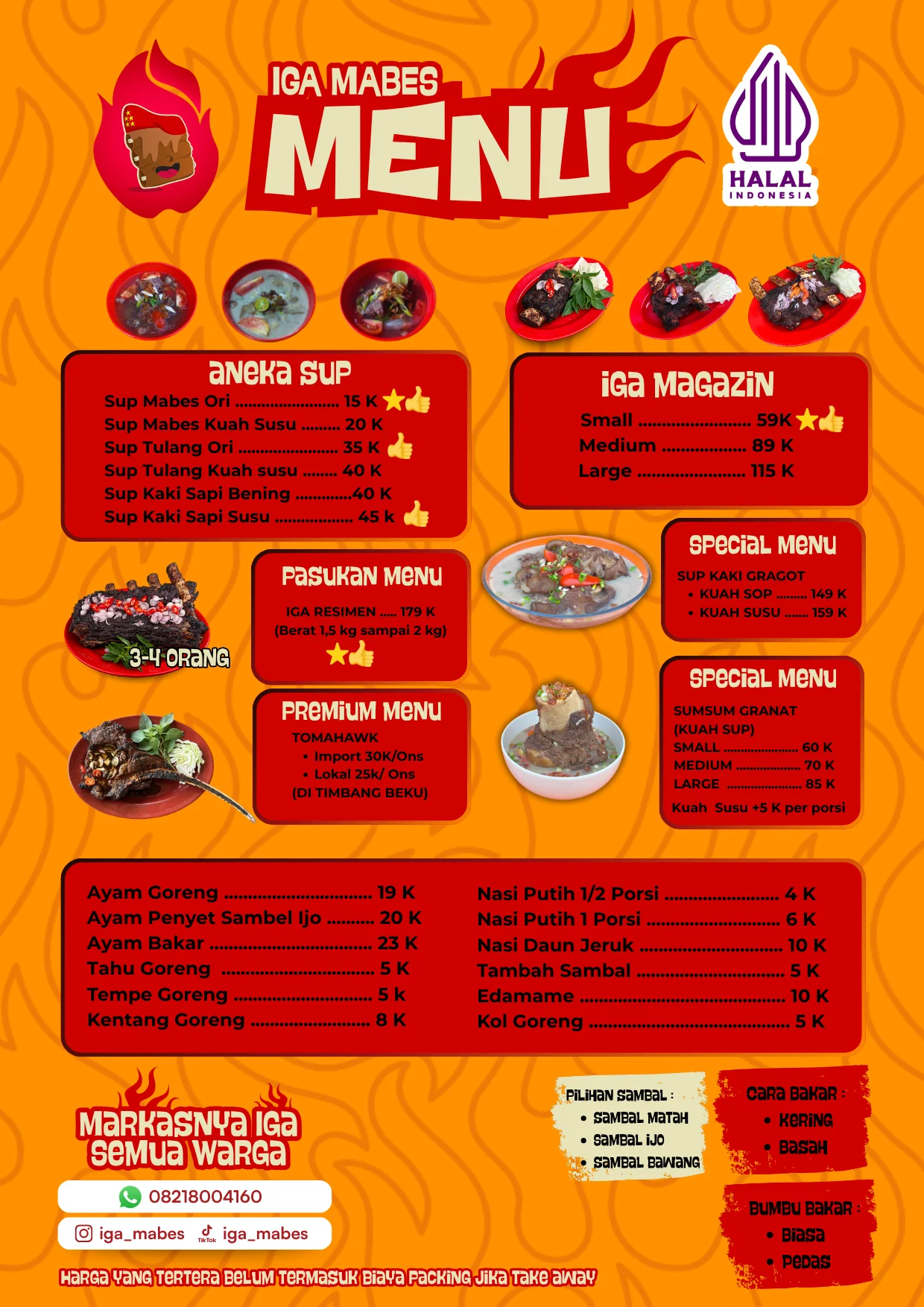 Menu Iga Bakar Mabes 1